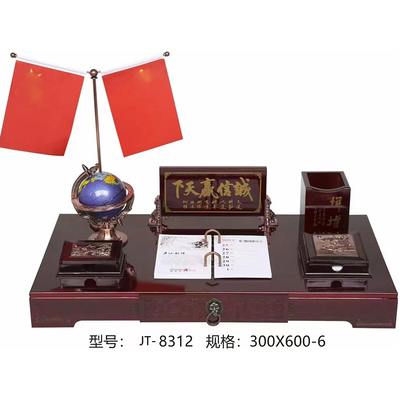 红木台历日历桌面摆件月历