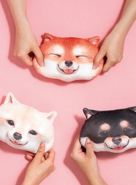 日本进口创意柴犬小收纳包软萌可爱芬理希梦YOUMORE女士儿童礼品