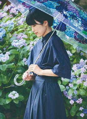 日本进口紫阳花伞超美芬理希梦YOU+MORE晴雨伞女生儿童礼物