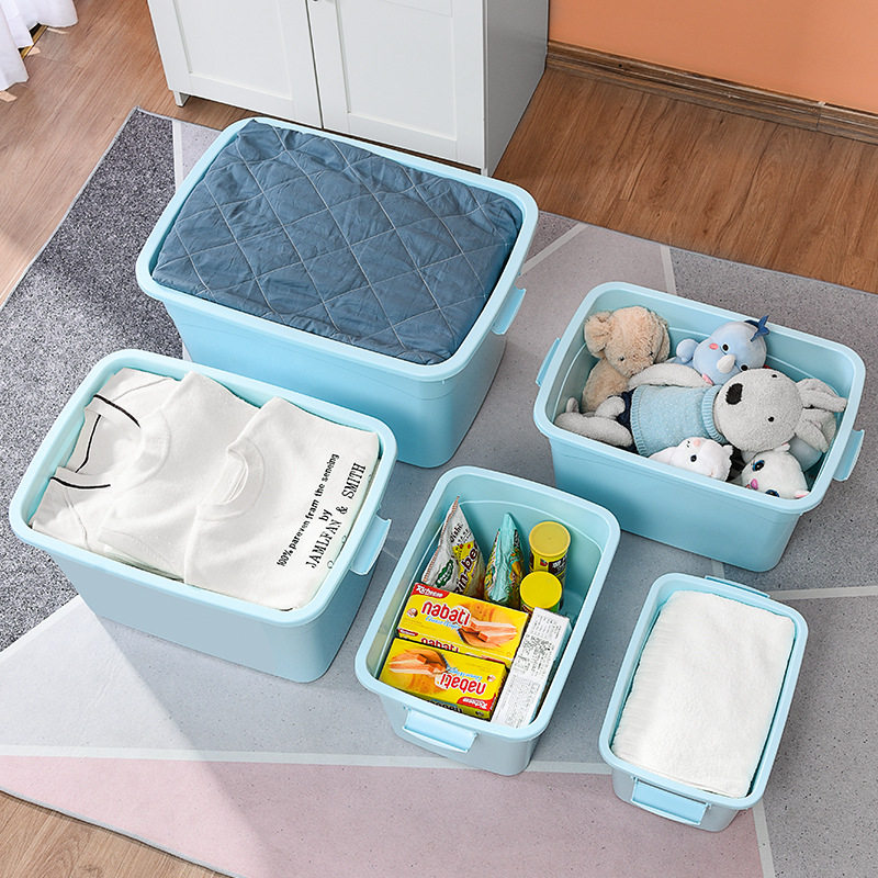 德国进口塑料加厚滑轮储物箱衣服衣物收纳盒衣柜整理箱学生宿舍特