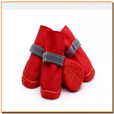 正品佳美乐宠物鞋子 XB2017 皮质+牛筋底防水鞋 宠物雨鞋 四季鞋