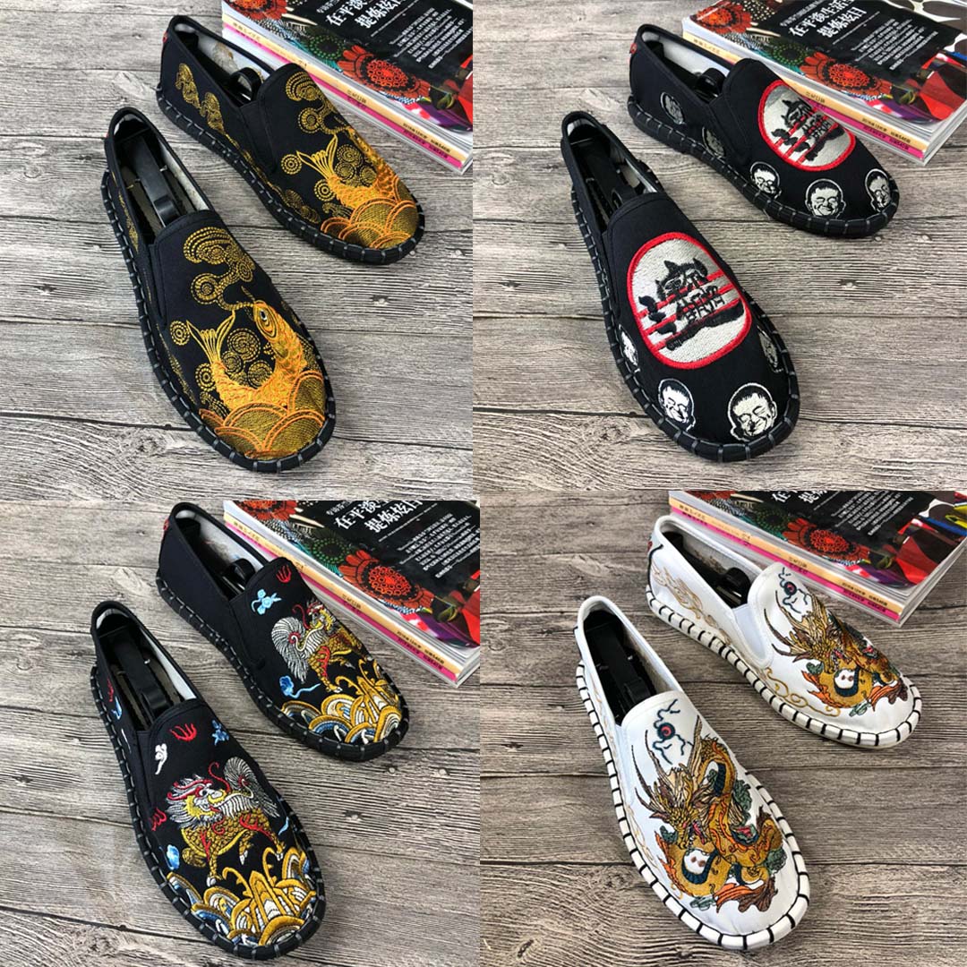 刺绣脸谱老北京布鞋男式情侣