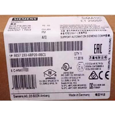 议价6ES7193-6BP20-0BC1 ET200SP基座单元1p6ES71936BP200BC1
