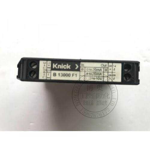 议价KNICK 隔离器 B13000F1(230V )盾构机配件No:58290/820请联