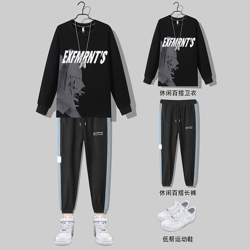 2021春秋新款单件热销款搭配套装卫衣裤子两件套上款有差T0133图片