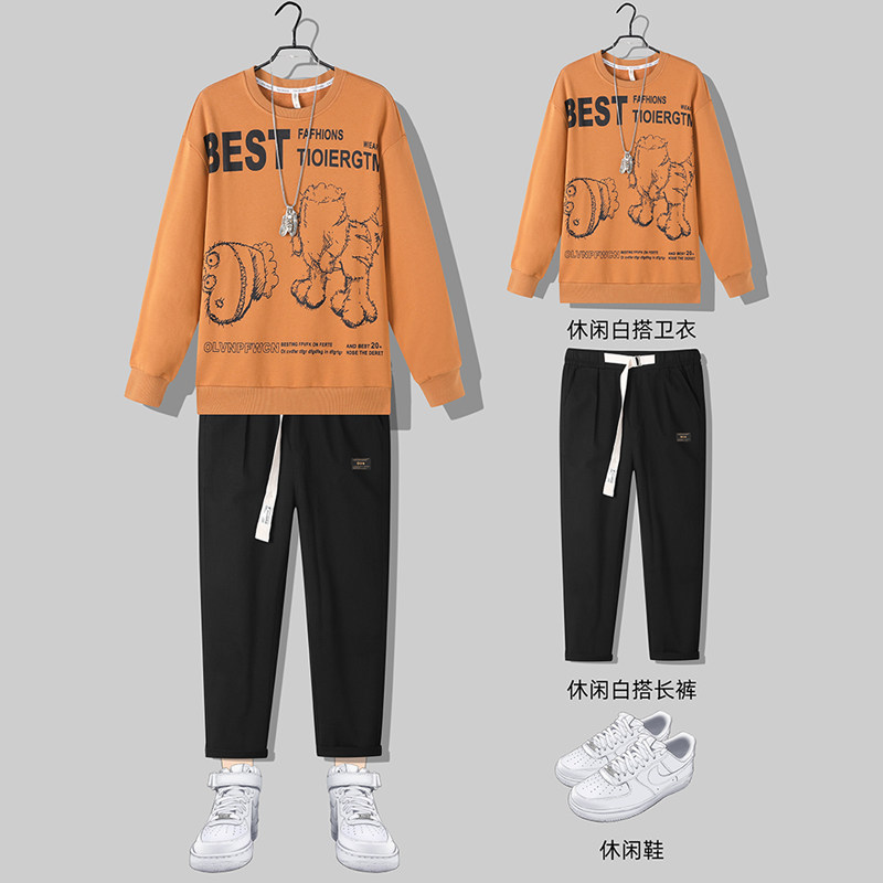 2021春秋新款单件热销款搭配套装卫衣裤子两件套上款有差T3435图片