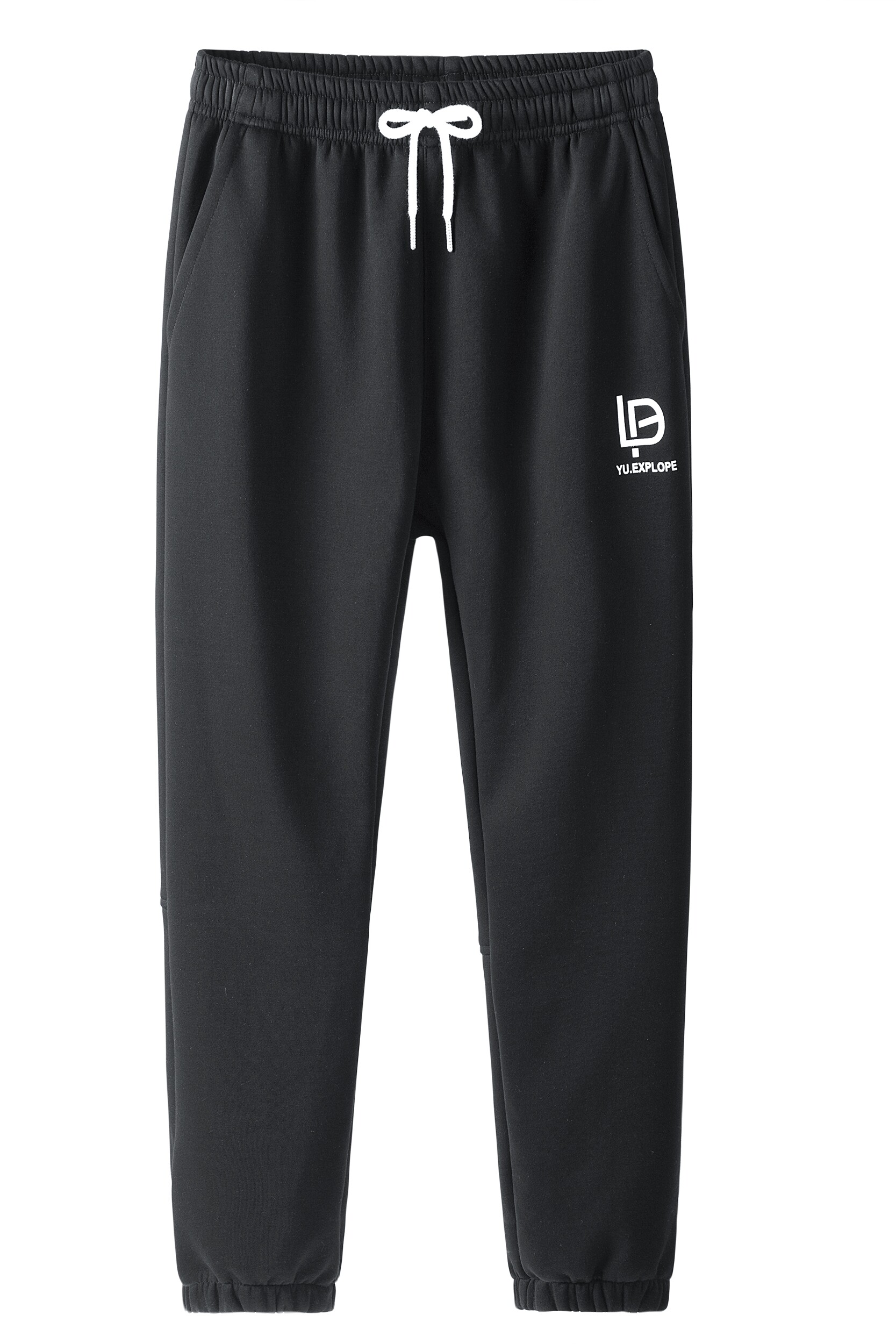 2020冬季热卖款宽松大码加绒加厚卫裤束脚休闲裤8007-2-P55,男装休闲裤,星座914-3
