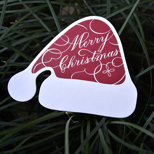 定制圣诞贺卡明信片印刷售后卡感谢卡邀请函订制打印卡片凹凸定做