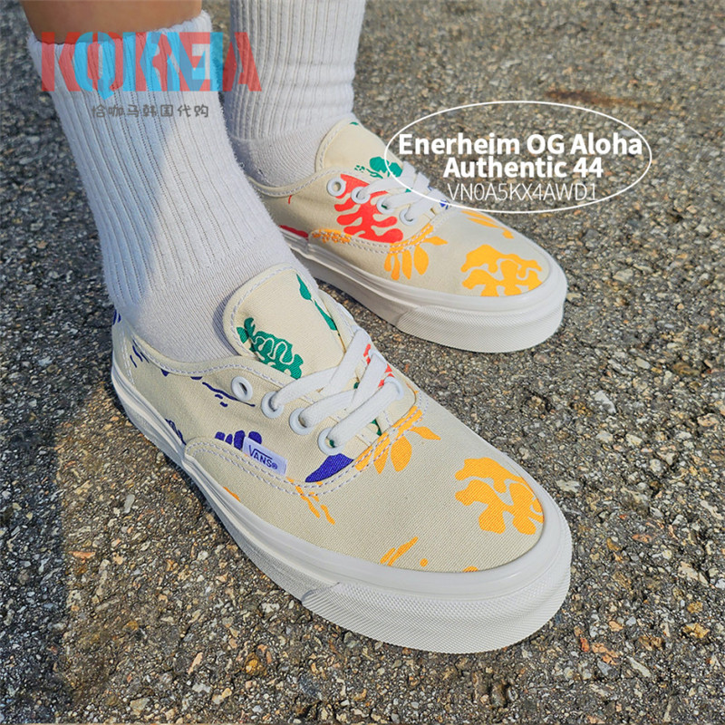 Vans范斯Authentic安纳海姆男女休闲运动花瓣帆布板鞋VN0A5KX4AWD