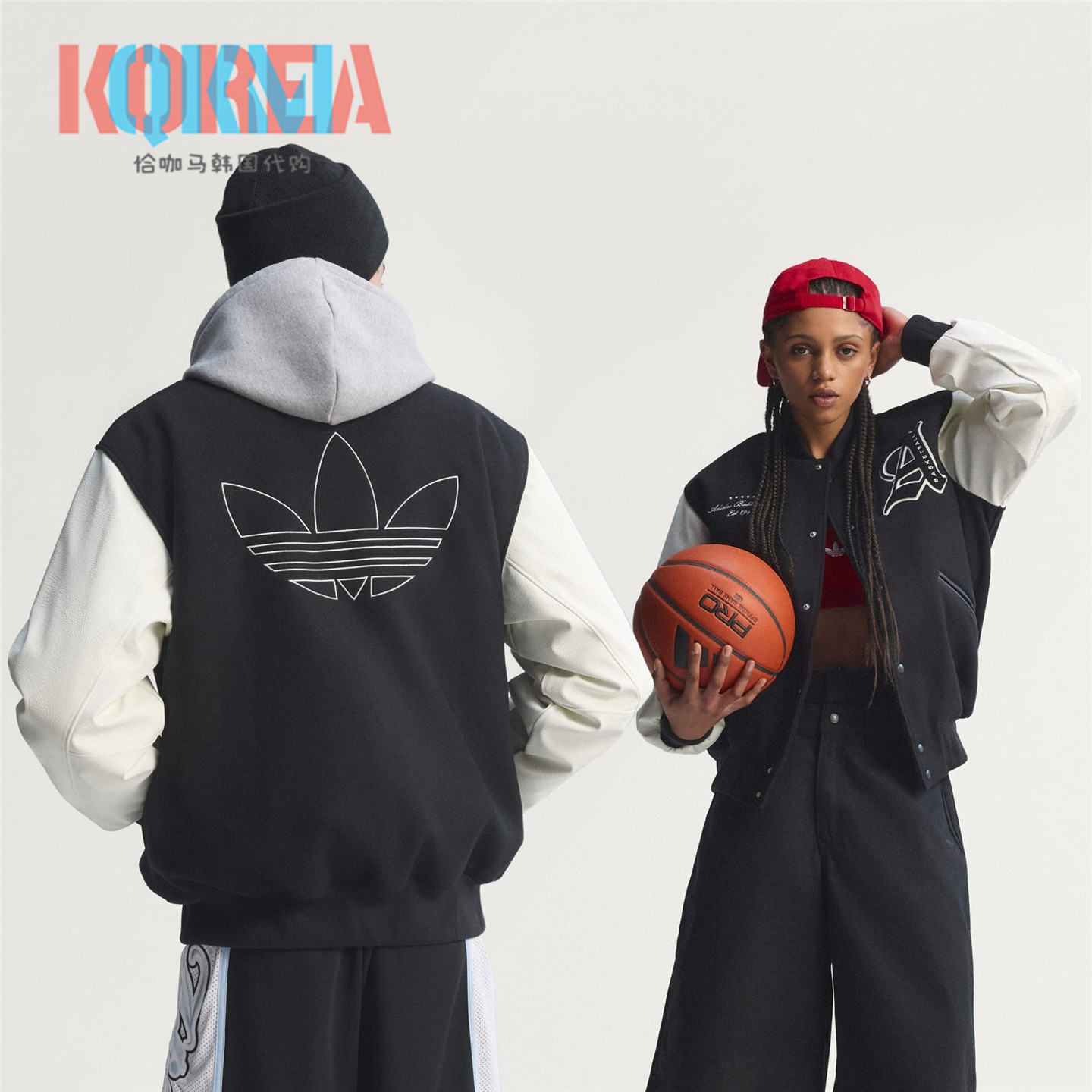Adidas复古休闲运动棒球夹克外套