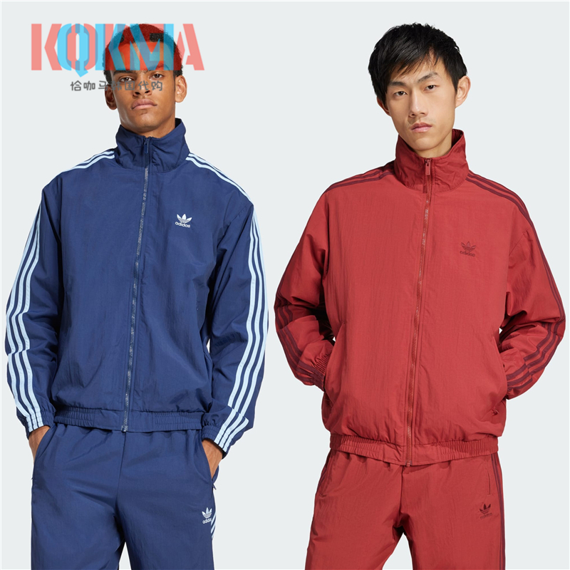 阿迪达斯Adidas三叶草男女美式复古休闲运动夹克外套JP1252JP1253