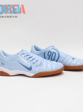 Nike耐克Total 90男女复古浅蓝休闲运动薄底平底足球鞋IB5666 401