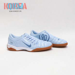 IB5666 401 90男女复古浅蓝休闲运动薄底平底足球鞋 Nike耐克Total