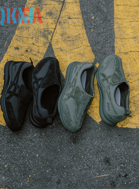 Asics亚瑟士Walking Billy's男女复古休闲一脚蹬运动鞋 1241A015