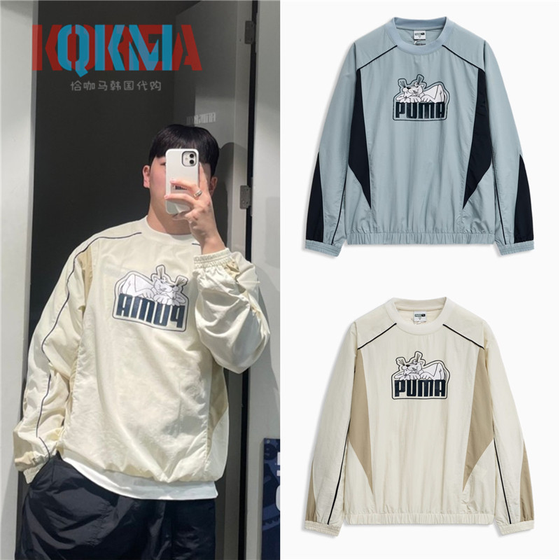 Puma彪马男女美式复古休闲运动圆领套头衫卫衣长袖940495