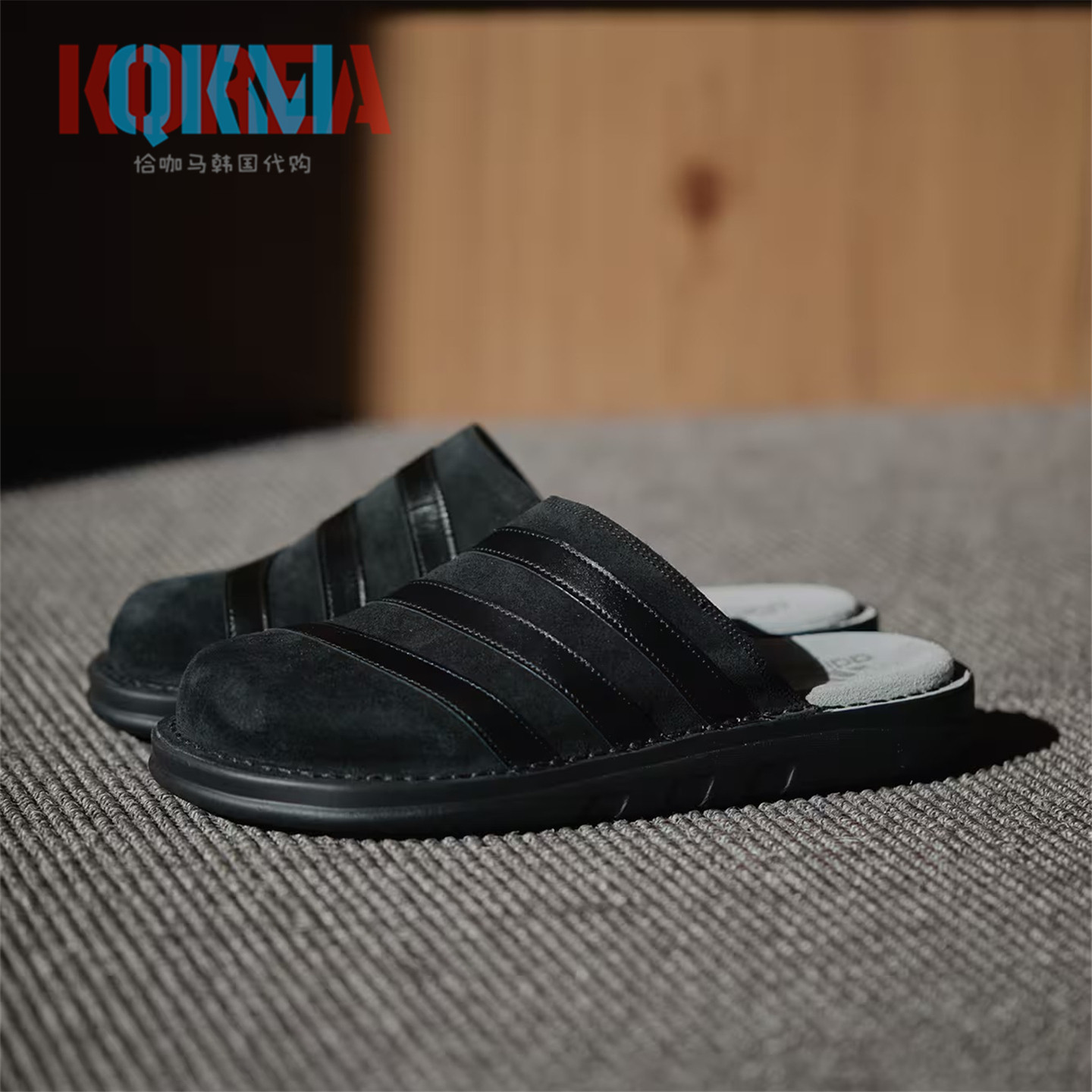 AdidasAdiclog男女休闲包头拖鞋