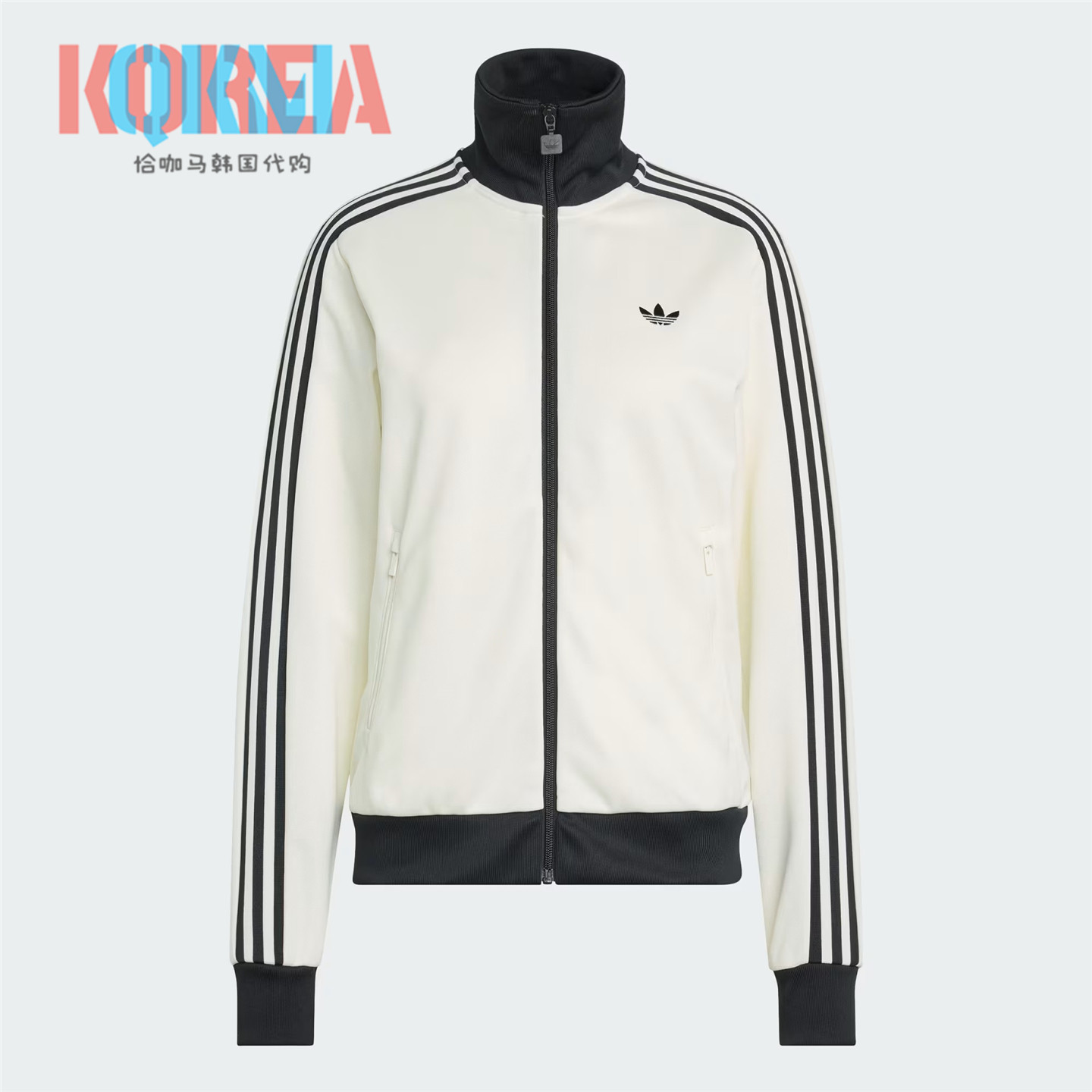 Adidas女子复古休闲运动夹克外套