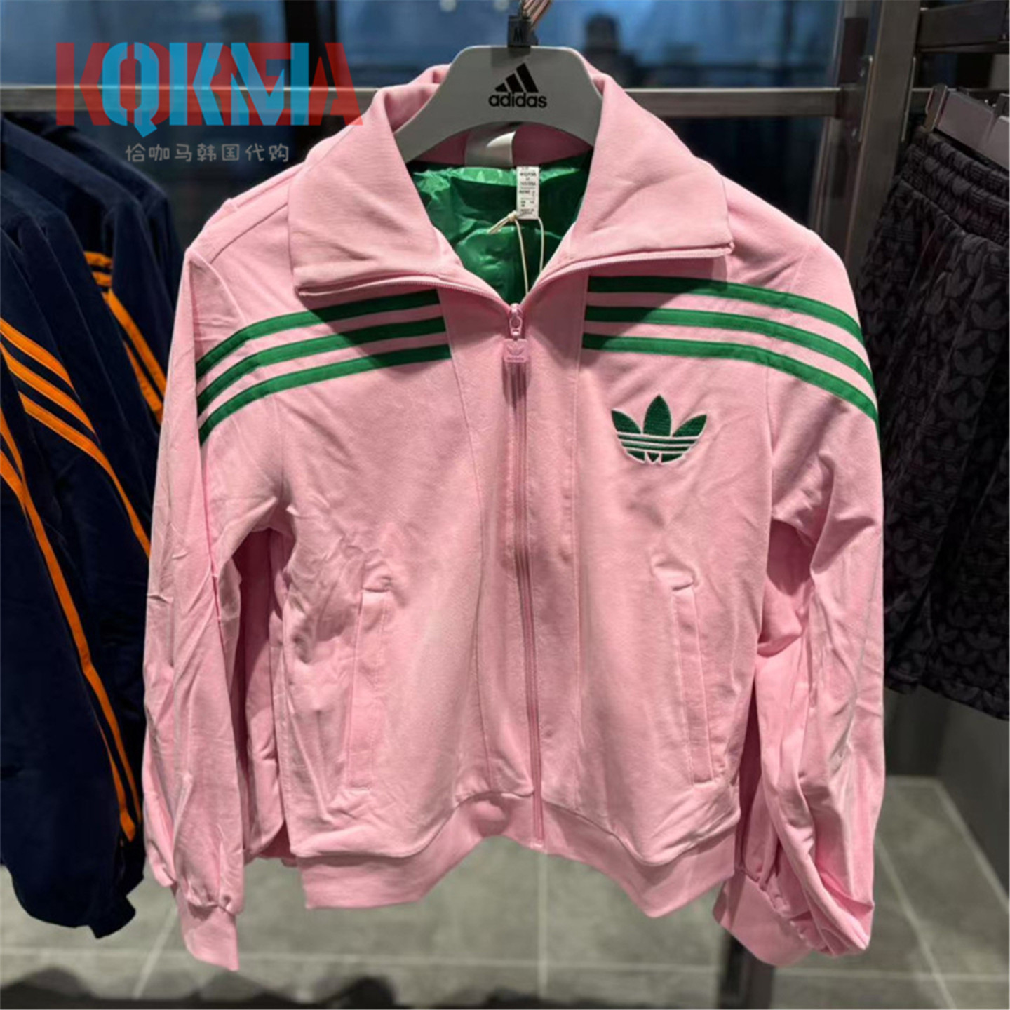 阿迪达斯三叶草女子美式复古外套