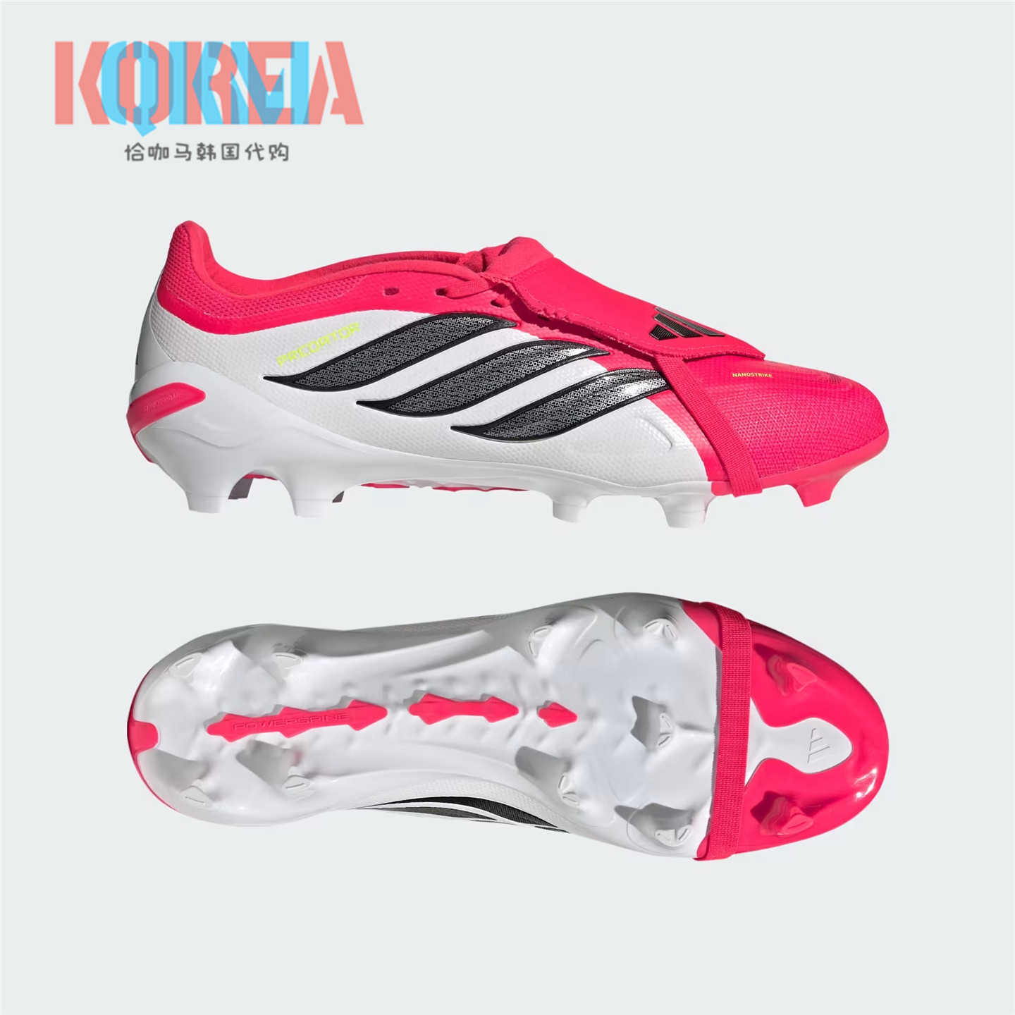 阿迪达斯Adidas猎鹰Predator中端FG长钉天然草翻舌男足球鞋JS0422