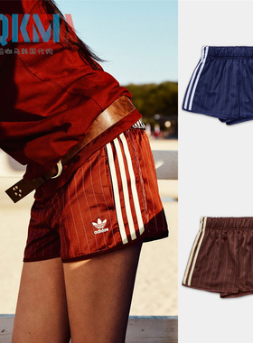 阿迪达斯Adidas三叶草女子美式复古休闲运动短热裤KC4235 KC4236
