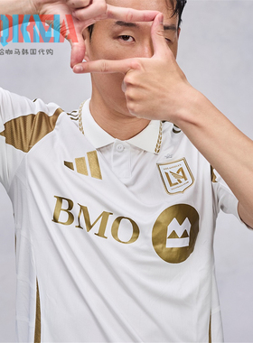 阿迪达斯Adidas洛杉矶LAFC25/26客场足球球衣孙兴慜T恤短袖IV9857