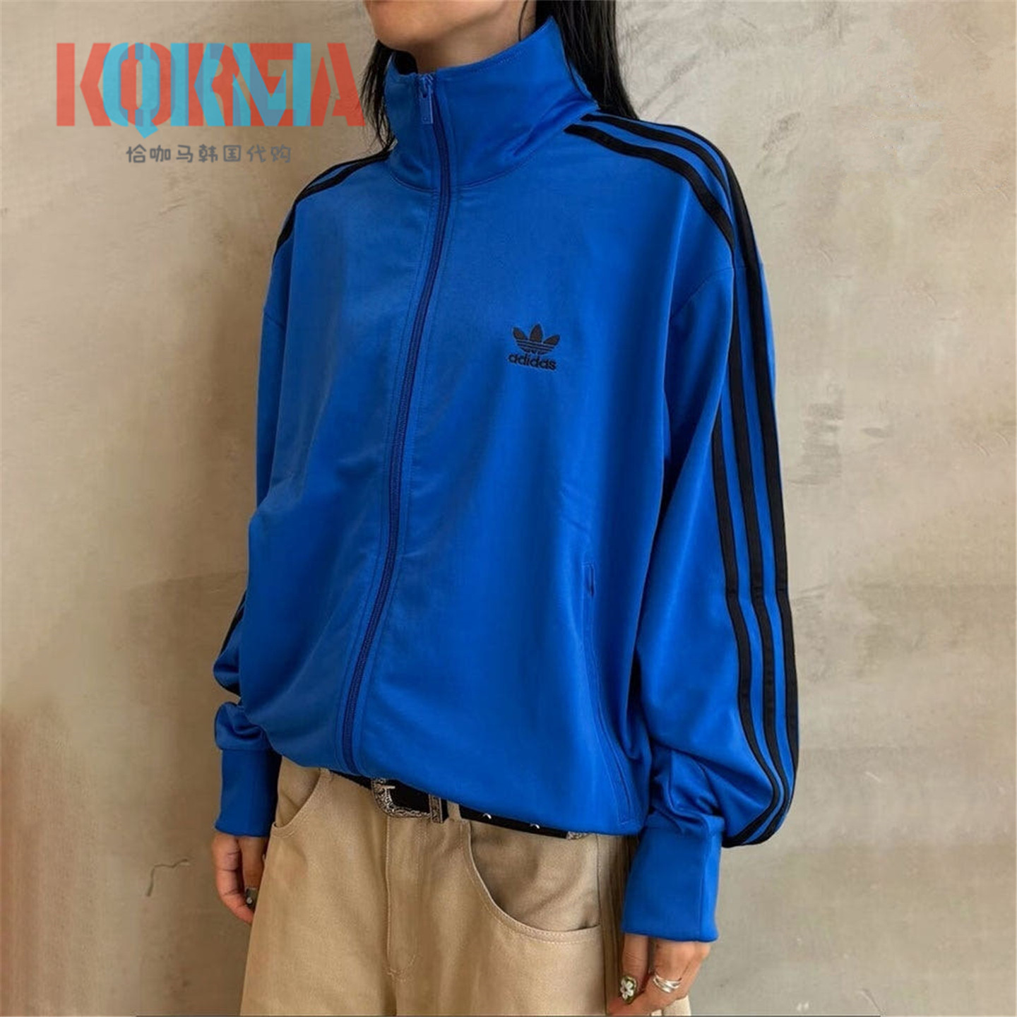阿迪达斯三叶草男女运动夹克外套