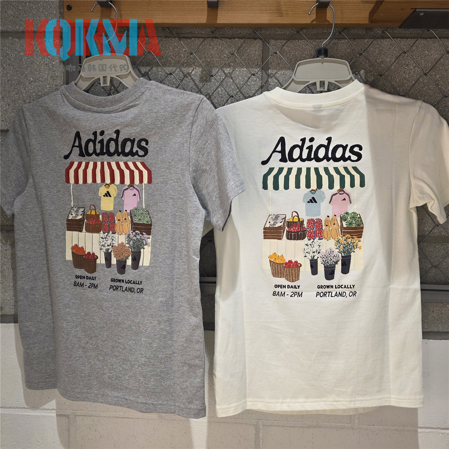 Adidas女子复古休闲运动T恤短袖