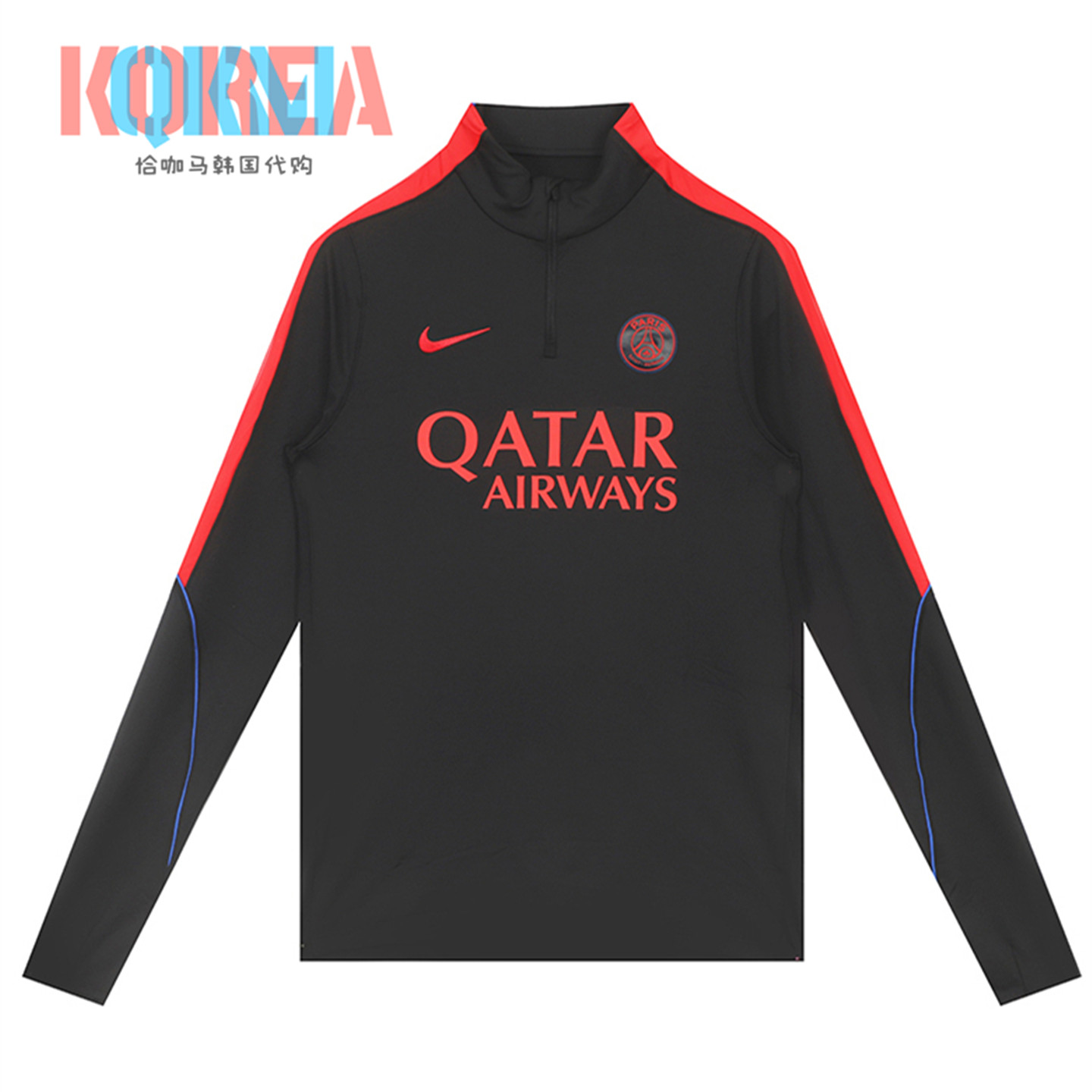 Nike耐克PSG巴黎圣日耳曼Dri-Fit比赛训练足球运动长袖球衣II2762