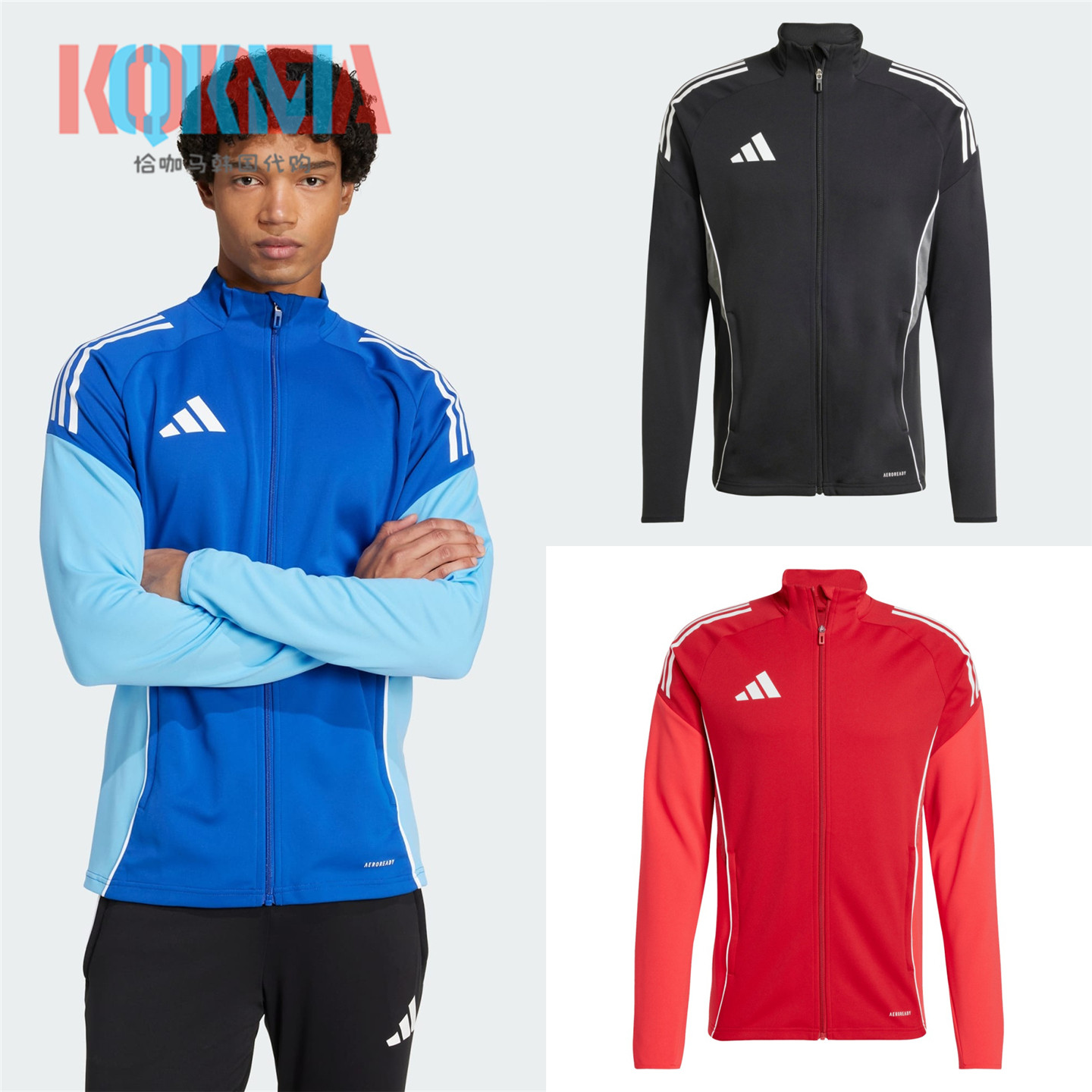 AdidasTiro25足球运动夹克外套