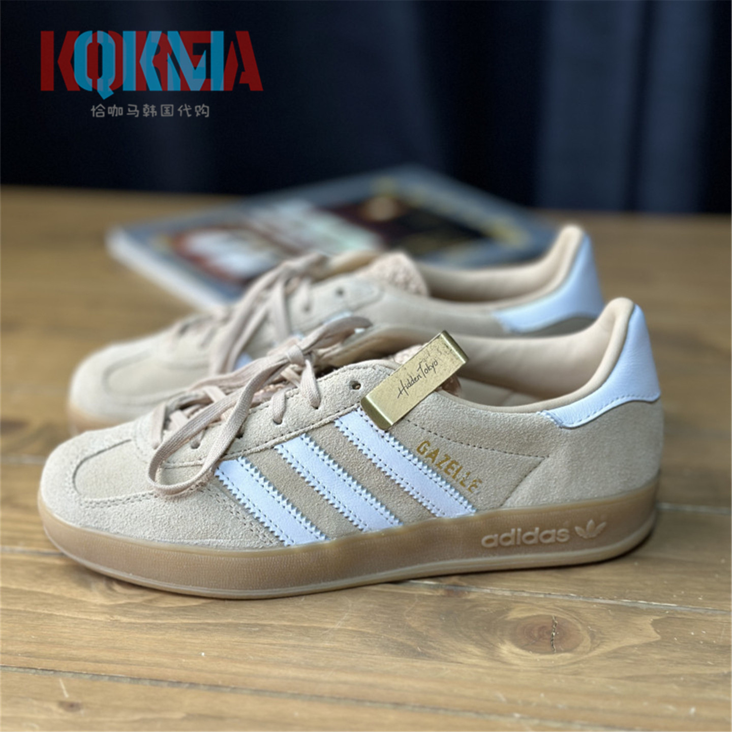 阿迪达斯Adidas三叶草Gazelle男女复古休闲运动牛筋底板鞋 IH5482