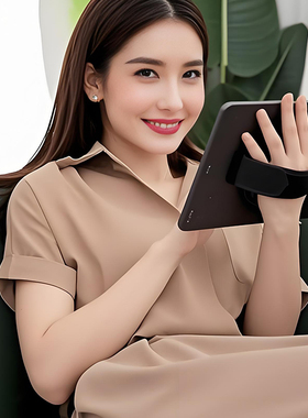 粘贴单手拿平板电脑手持神器专用支架磁吸ipad手持带手托握把12寸