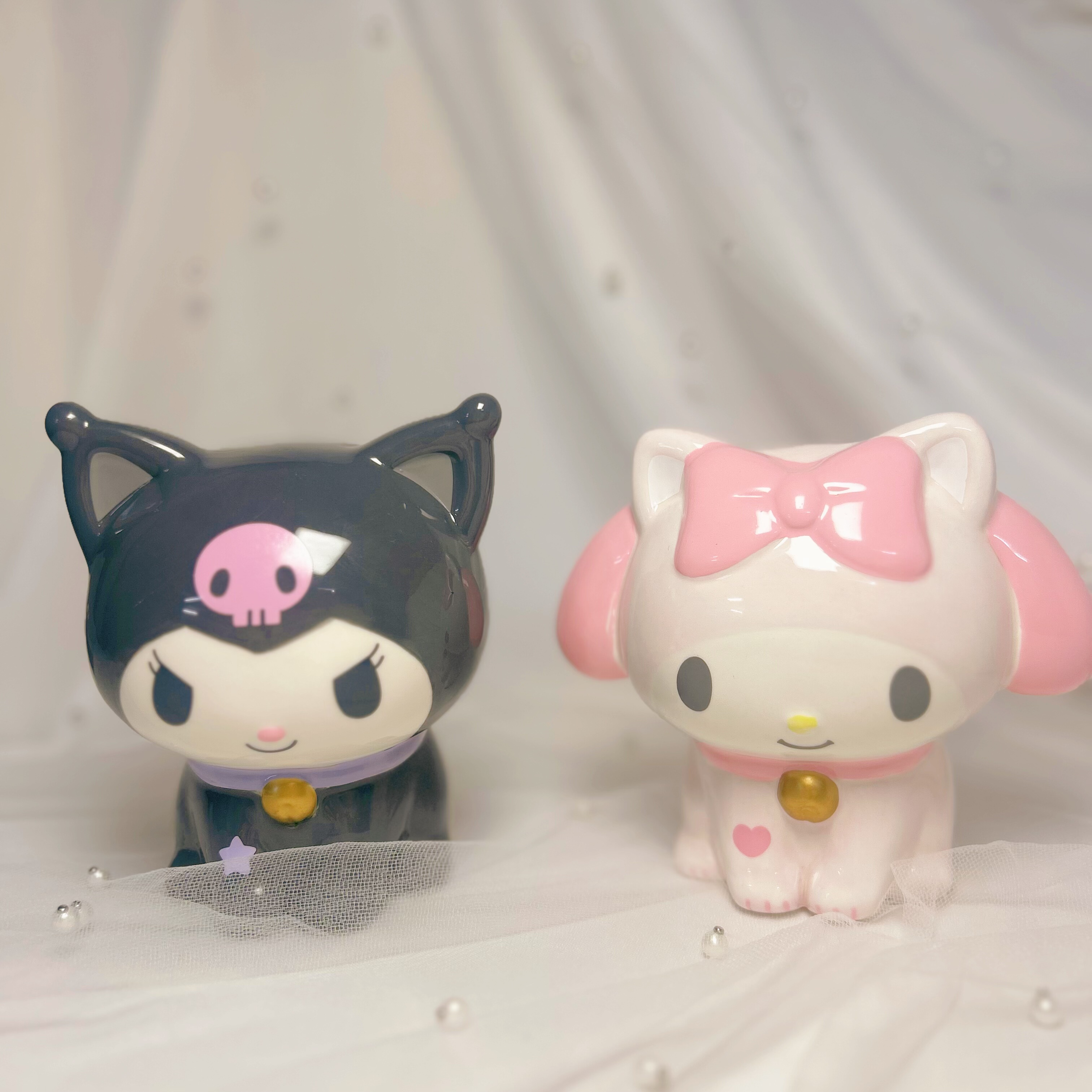 日式卡通可爱陶瓷存钱罐美乐蒂库洛米储蓄罐摆件