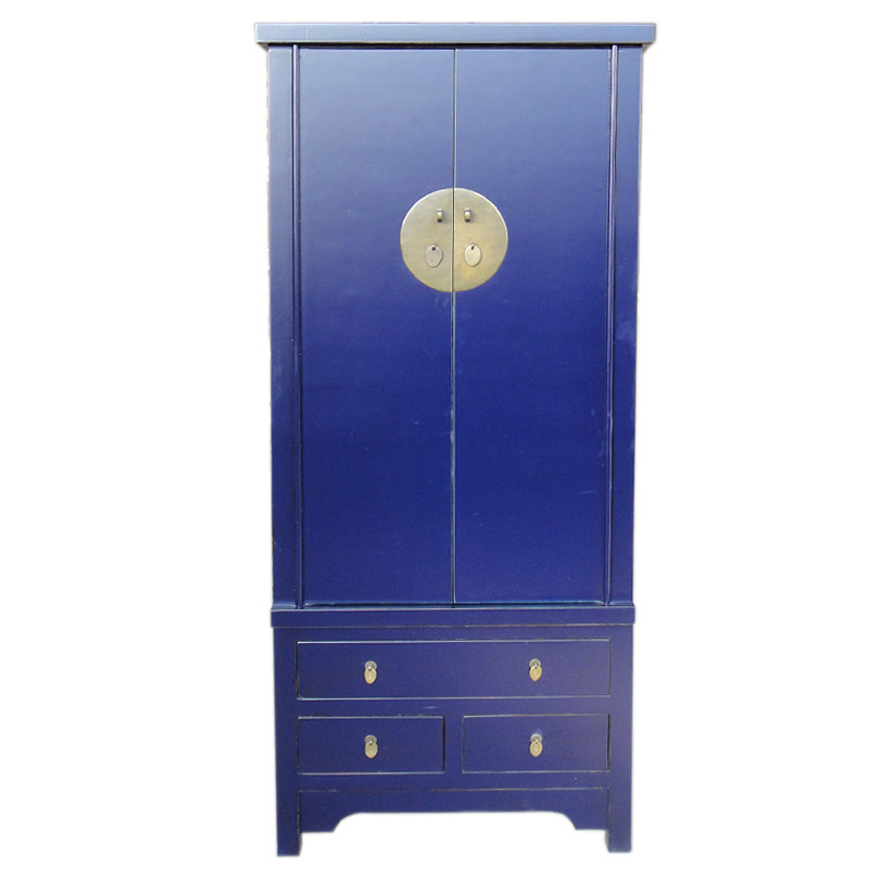 手工制作大衣柜厂家直销立柜收纳储物挂衣柜衣服仿古做旧榆木家具