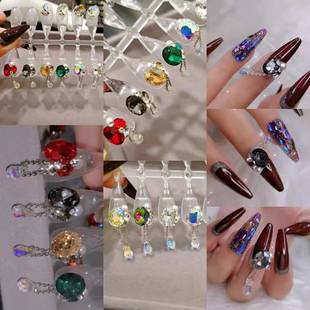 美甲饰品 爆款天使之泪成品堆钻 网红款指甲钻饰超闪钻石抖音快手