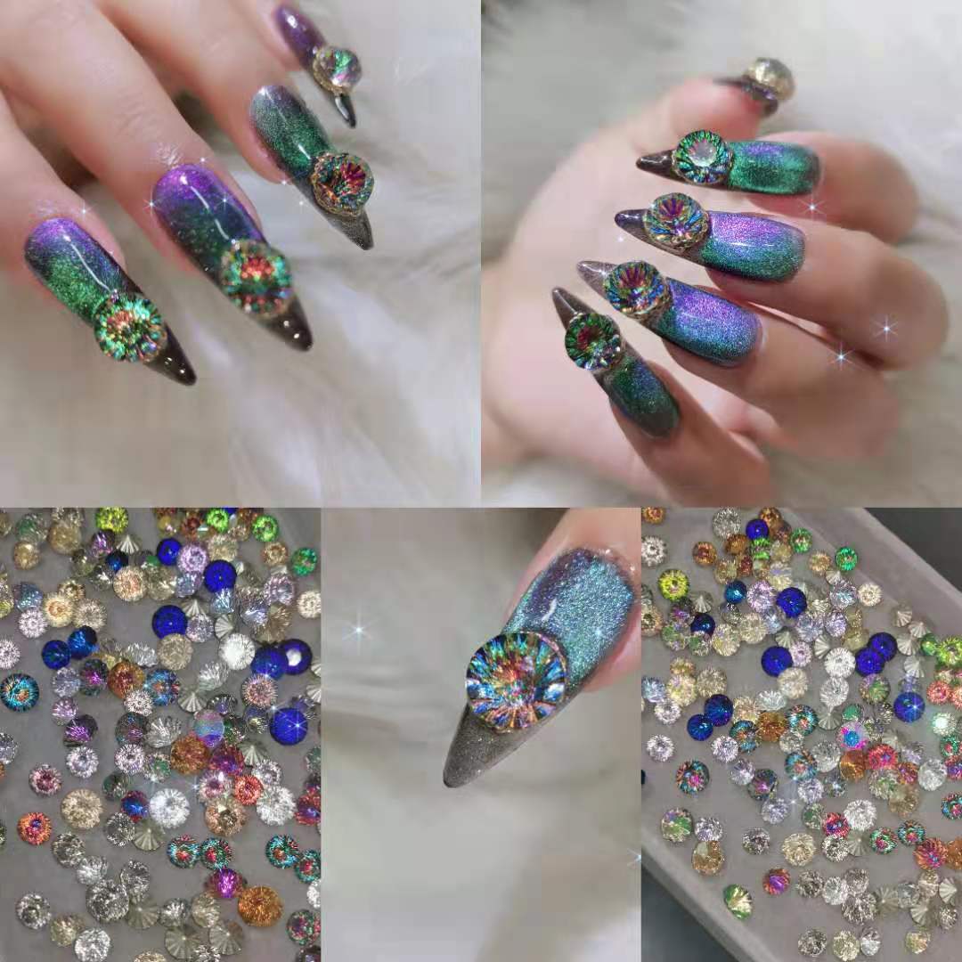 新年尖底钻混合美甲饰品