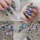 美甲饰品新款 指甲钻 网红款 新年烟花千禧尖底钻 美甲混合钻饰8颗装