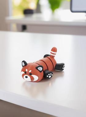 3D打印呆萌小棕熊一体关节可活动儿童玩具礼物车载摆件装饰可爱