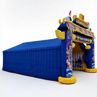 白事拱门丧事充气灵棚灵堂白喜事彩虹门宇航气模拱门殡葬用品大全