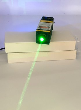 OXLasers 520nm 500mW绿光激光模组12V大功率激光器可调焦支持PWM TTL调控驱鸟绿激光头舞台激光灯头