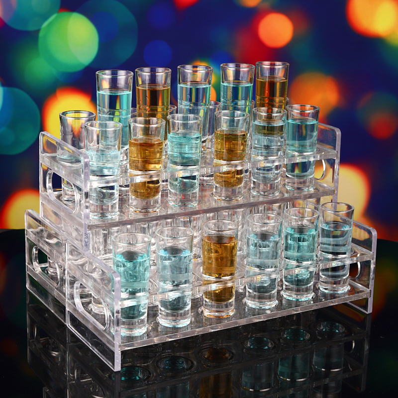 野格酒子弹杯杯架玻璃中式55ml