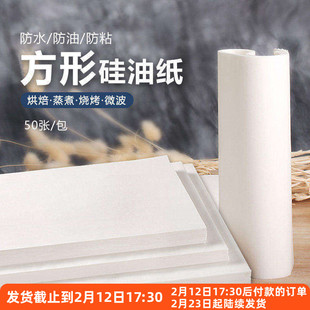 长方形油纸双面硅油纸蛋糕不沾垫纸烤箱烤盘家用烘焙专用吸油烧烤