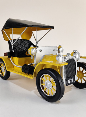 复古铁艺仿福特T型老爷车模型