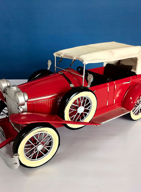 老上海敞篷古董老爷车小汽车模型