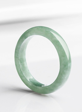 天然翡翠豆种戒指男女情侣玉石