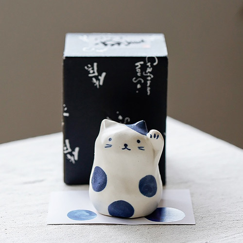 濑户烧超萌陶瓷猫猫桌面摆件