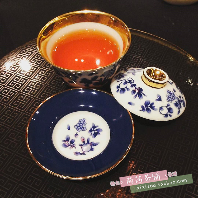现货正品LEGLE法国丽固青花新中式盖碗陶瓷茶碗茶杯礼盒125/225ml