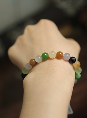 天然和田玉8mm圆珠手串百搭