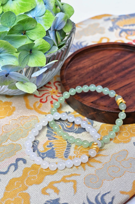 一念·设计「缘起」国风青白蛇天然和田玉手串货号11084、11085qq