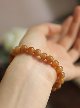 天然和田玉金山矿糖玉8mm手串