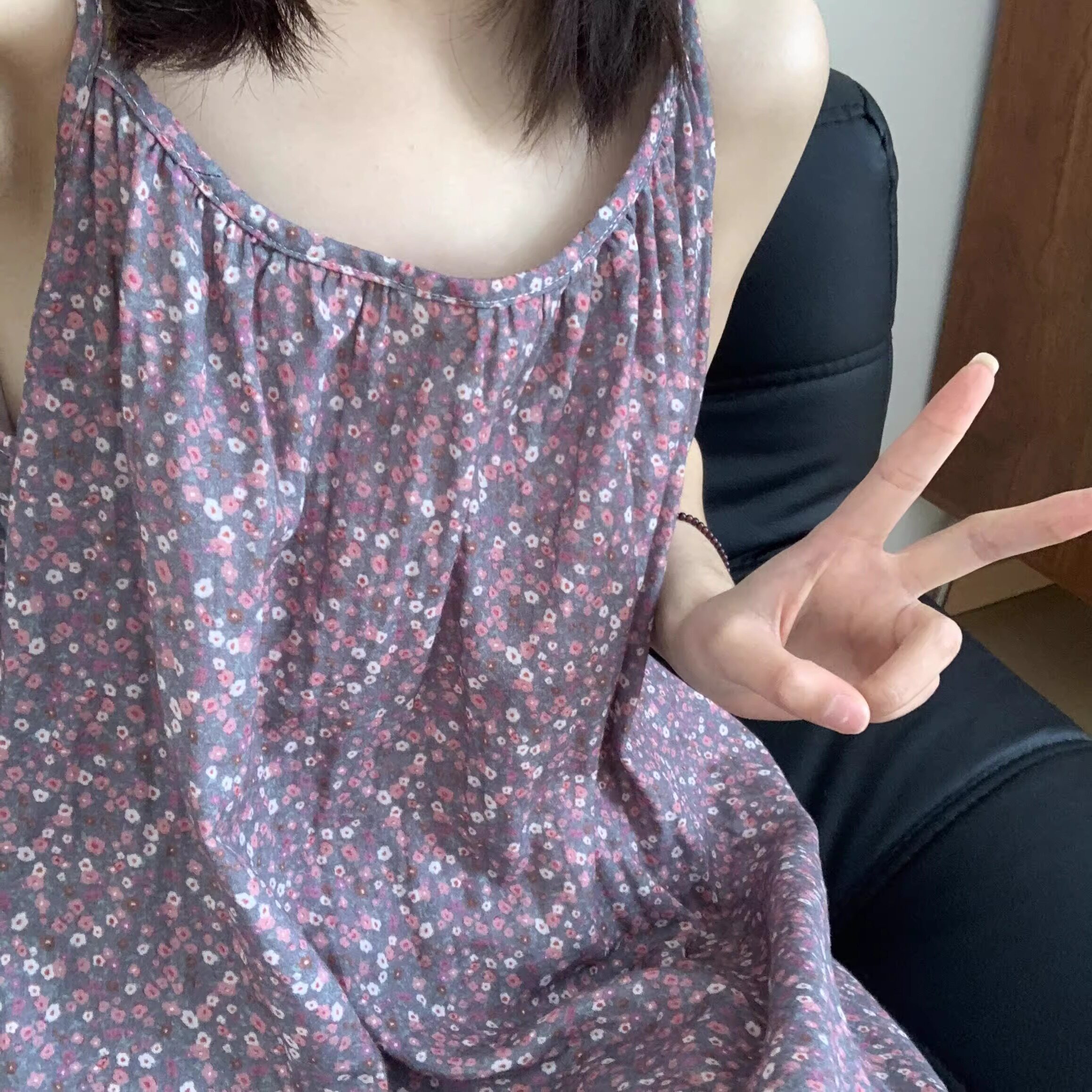 2026新品睡裙全棉双层纱宽松舒适吊带裙夏季可外穿居家睡裙女